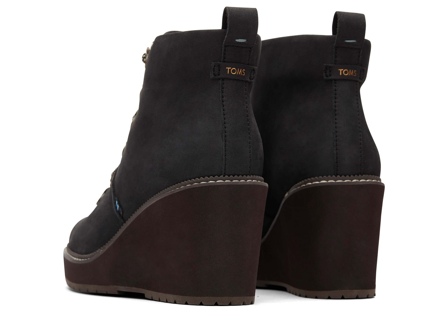 Toms Wedge Damskie Brązowe - Melrose Boot - 02EUSDCKW